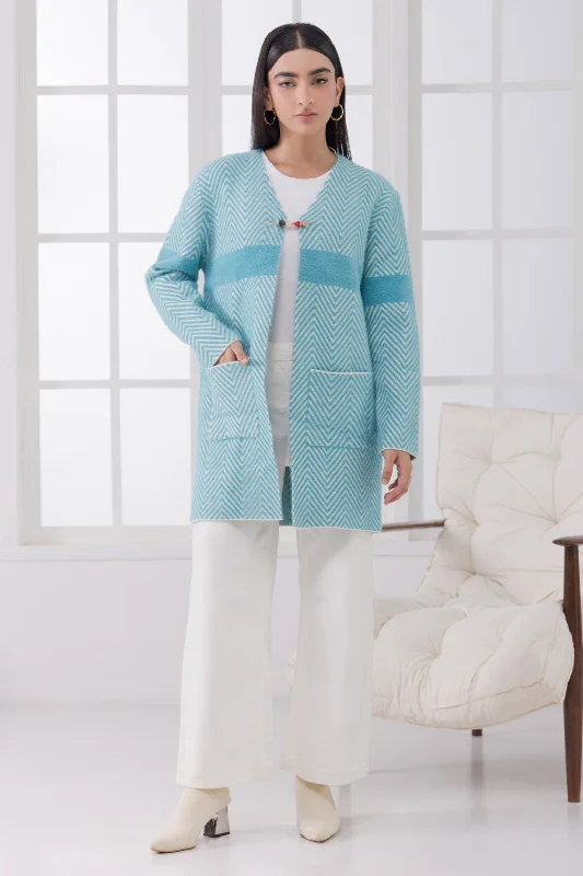 AQUA-FULL SLEEVES CARDIGAN SWEATER (24X-101-66)