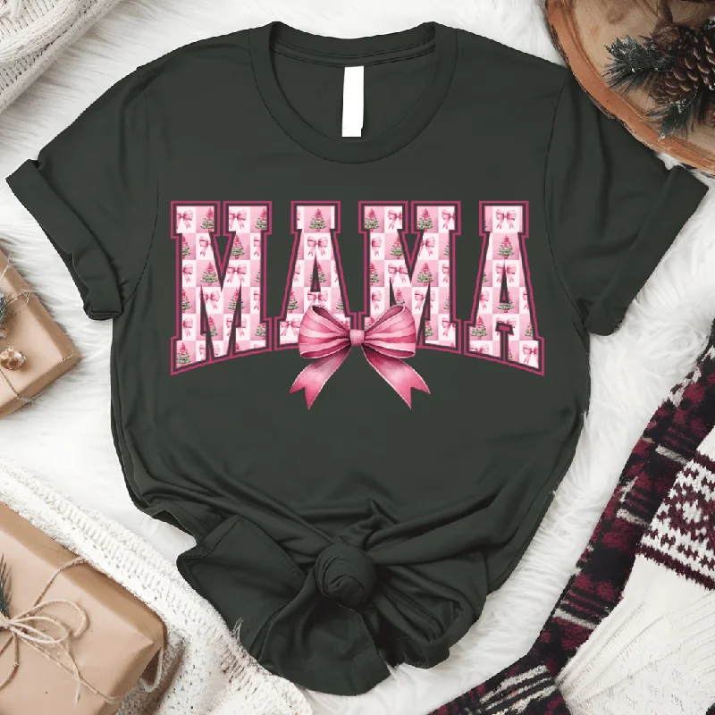 Christmas Mama Bow Graphic Tee