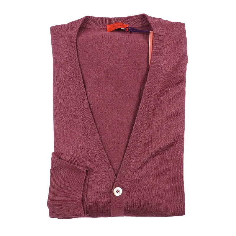 Isaia Superfine Cashmere and Silk Cardigan Sweater