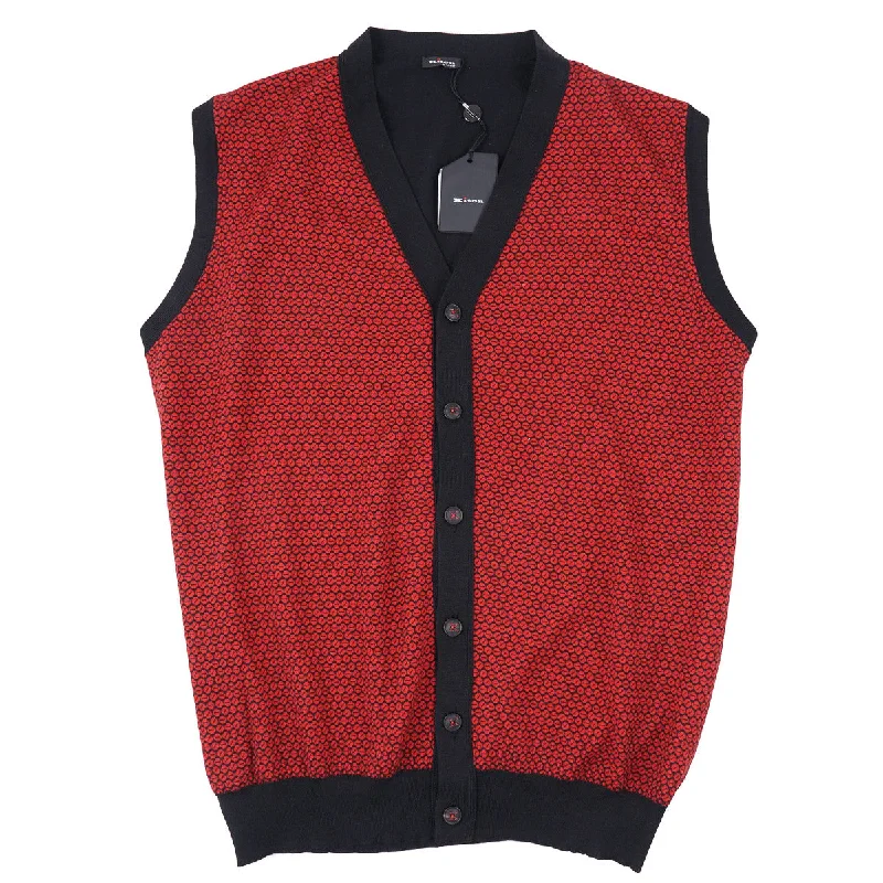 Kiton Cashmere-Silk Cardigan Vest