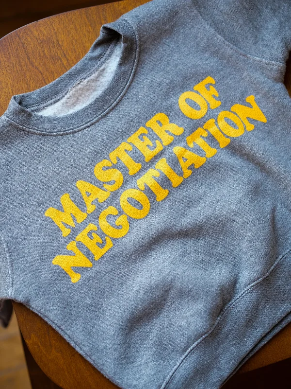 Master of Negotiation | Kids Crew Sweatshirt