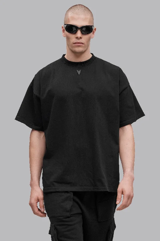 V_LYFE370 BOXY T-SHIRT - Black