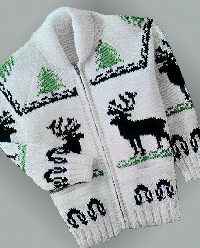 Child's Reindeer Cardigan Pattern