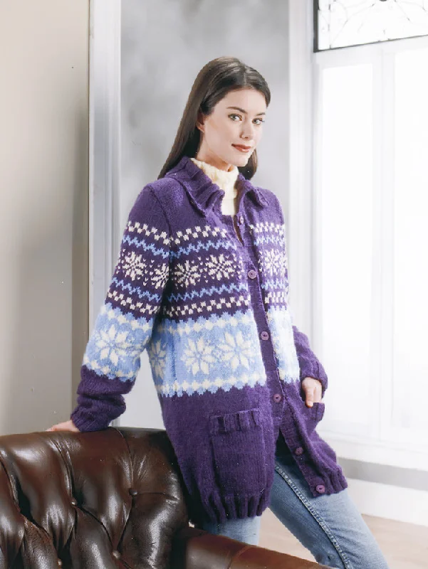 Snuggly Snowflake Cardigan Pattern