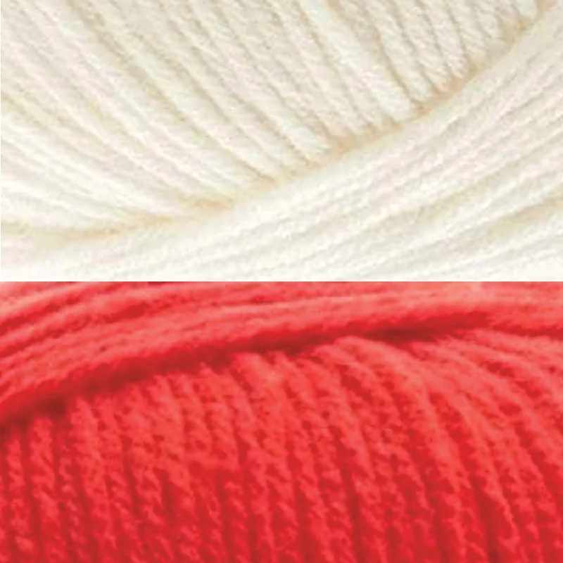 Cream/Red