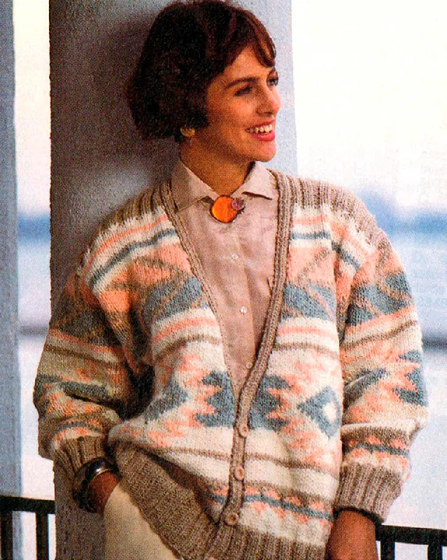 V-Neck Cardigan Pattern