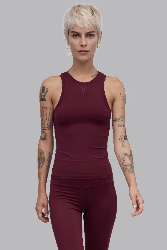 V_SCULPT TANK - Burgundy