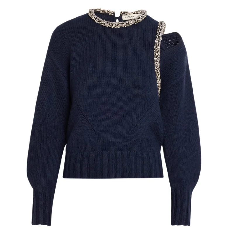 SIMKHAI MONRORE EMBELLISHED PULLOVER