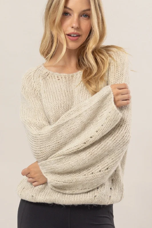 Melange Knit Pullover