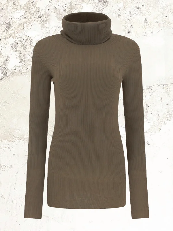 Rick Owens virgin wool turtle neck jumper