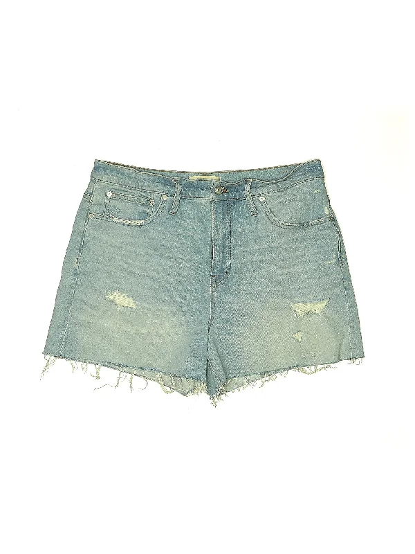 High-Rise Denim Shorts