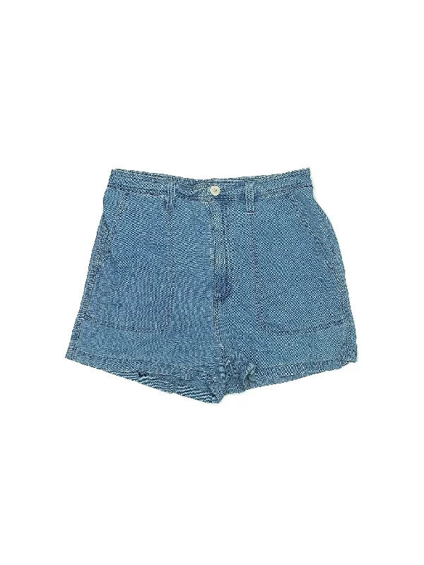 High-Rise Denim Shorts in Medium Wash