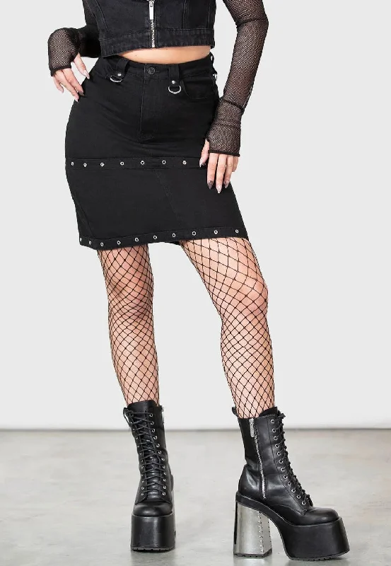 Killstar - Punktured Black - Skirt