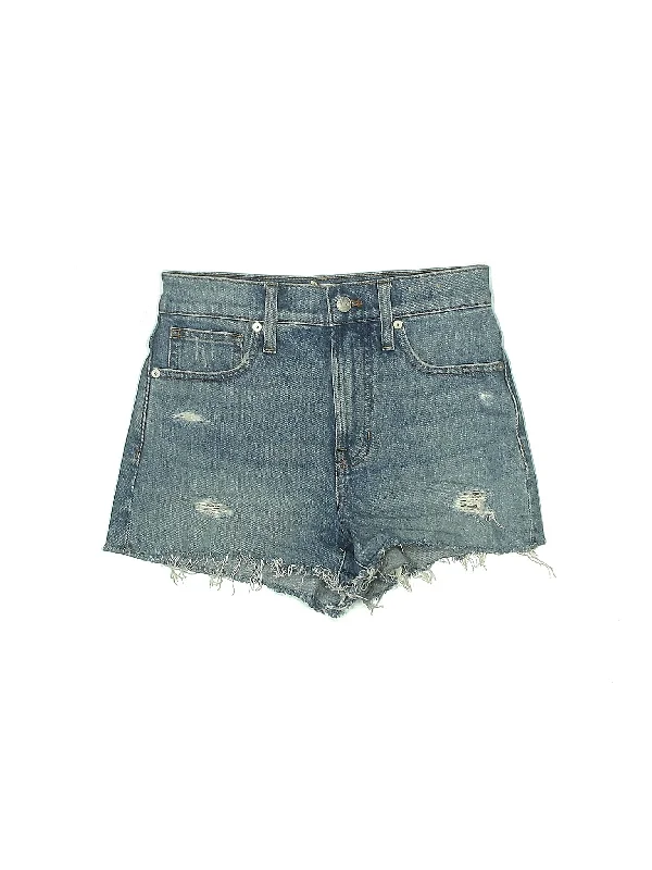 Low-Rise Denim Shorts