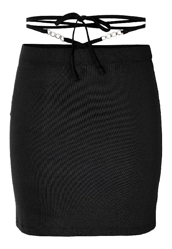 Noisy May - Celeste Chain Details Black - Skirt