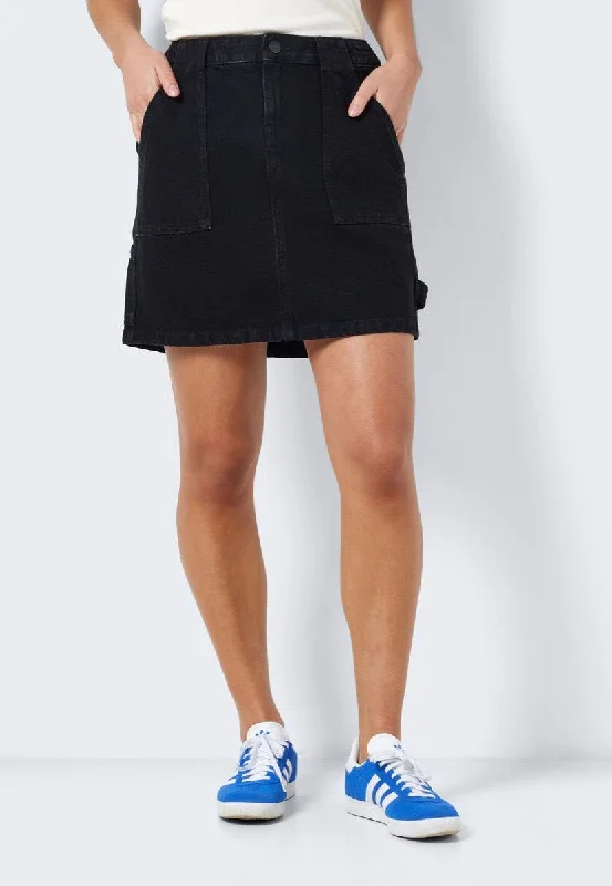 Noisy May - Emily Caradonna Hw Cargo Black Denim - Skirt