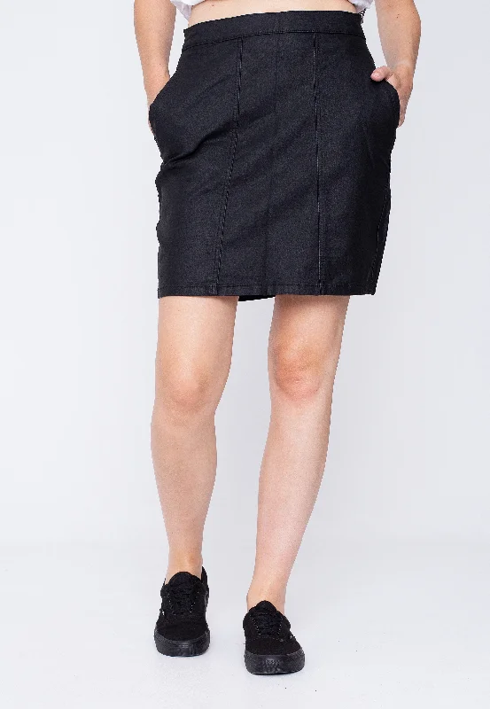 Noisy May - Peri Coated Black - Skirt