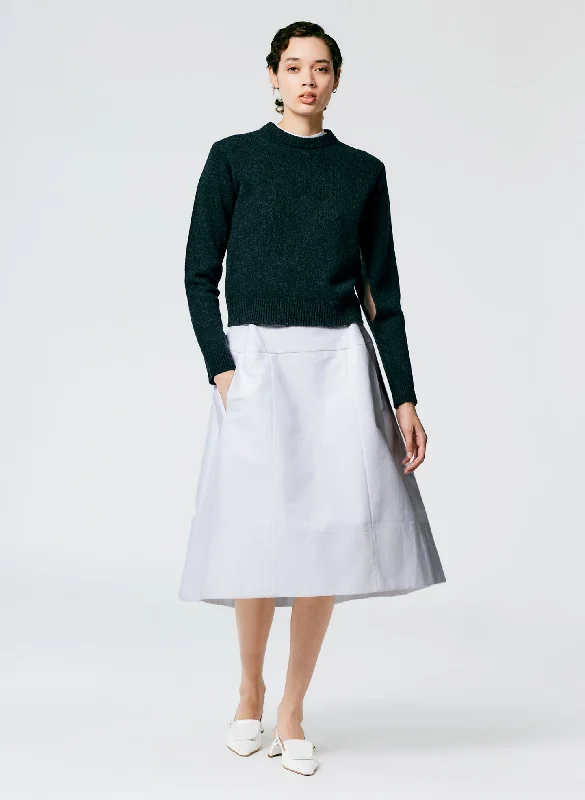 Sculpted Cotton Skirt