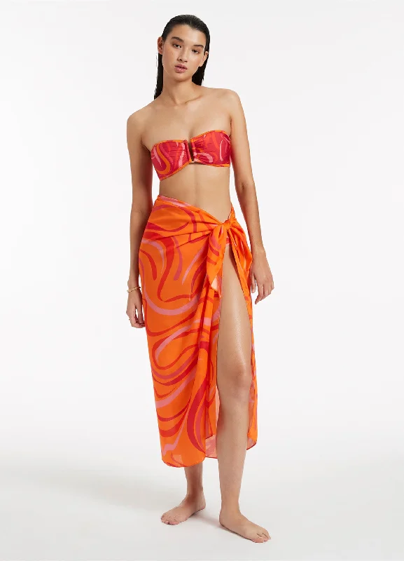 Vortici Sarong - Retro Orange