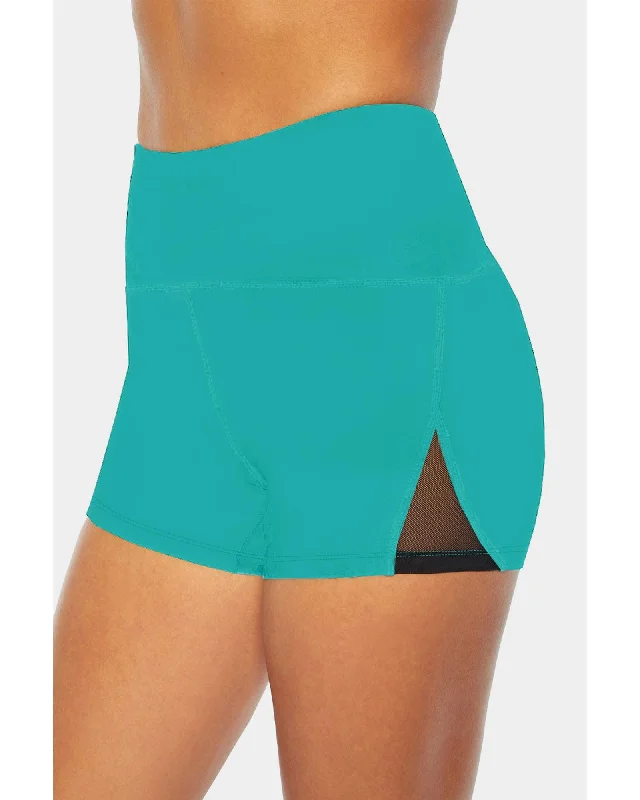 Azura Exchange Cutout Patchwork Swim Shorts - L