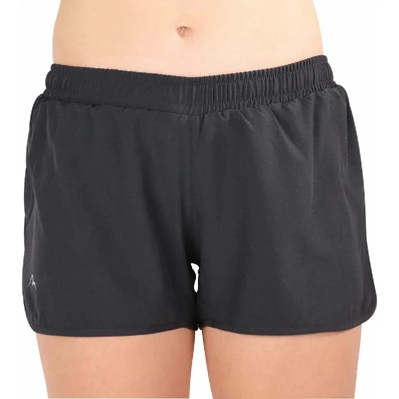 More Mile Core 2 In 1 Womens Running Shorts - Black