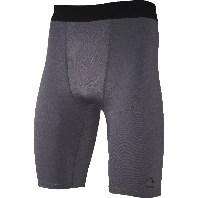 More Mile Warrior Baselayer Mens Short Running Tights - Grey