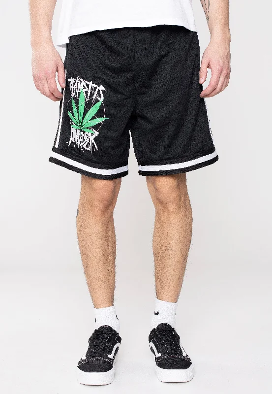 Thy Art Is Murder - Weed Logo Striped - Shorts