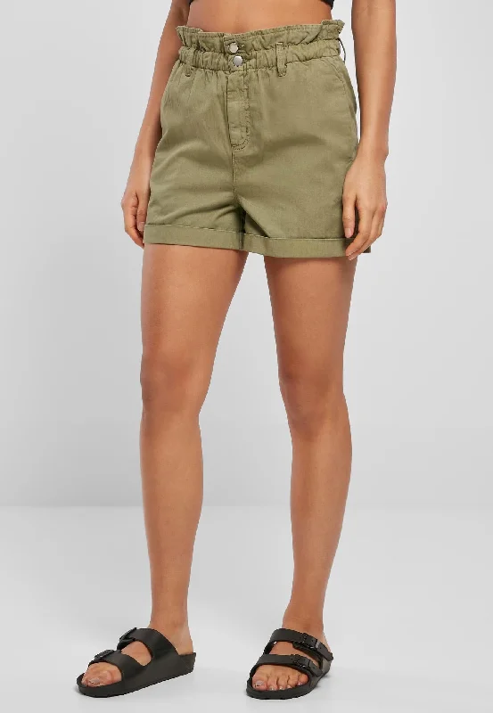 Urban Classics - Ladies Paperbag Khaki - Shorts