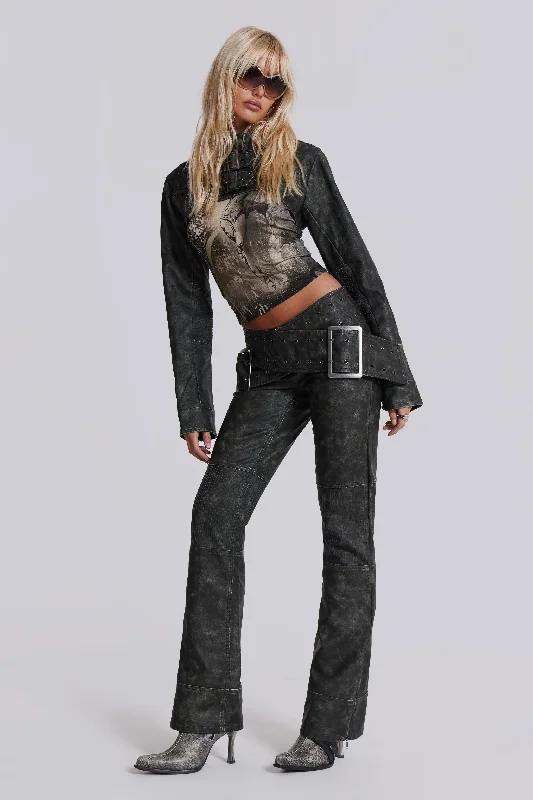 Assassin Faux Leather Trousers