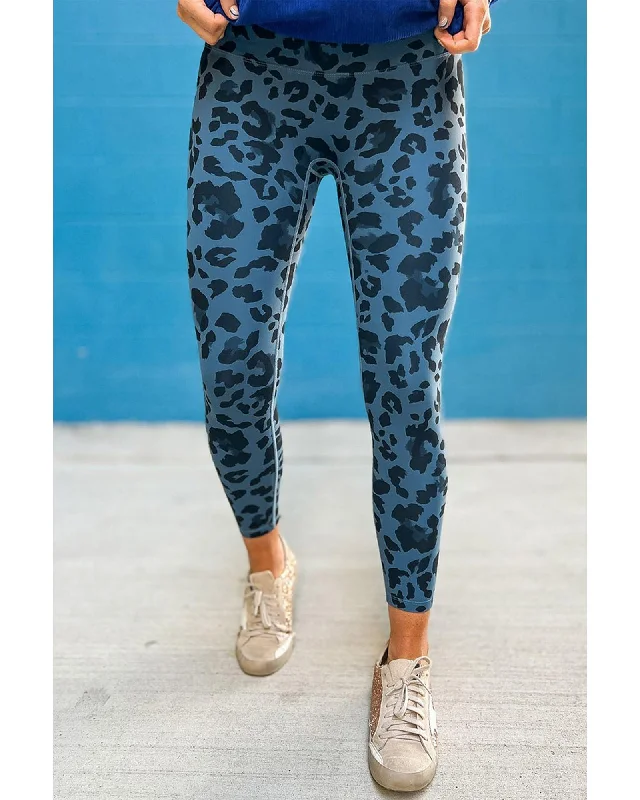 Azura Exchange Leopard Print Active Leggings - L