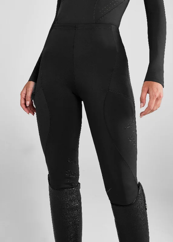 Black Petite Core Knee Grip Leggings