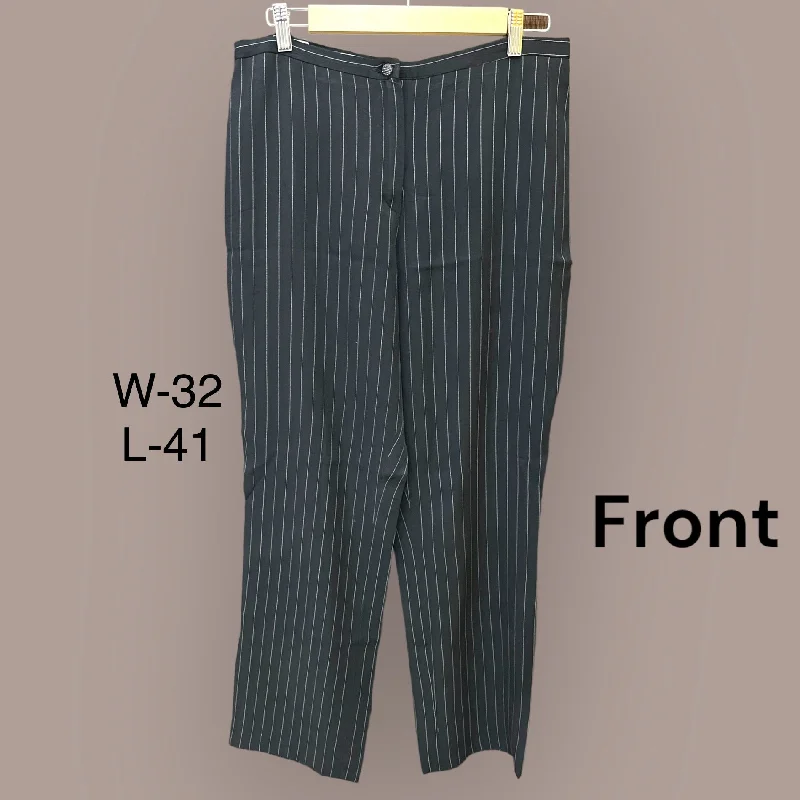 Black Stripes Pants