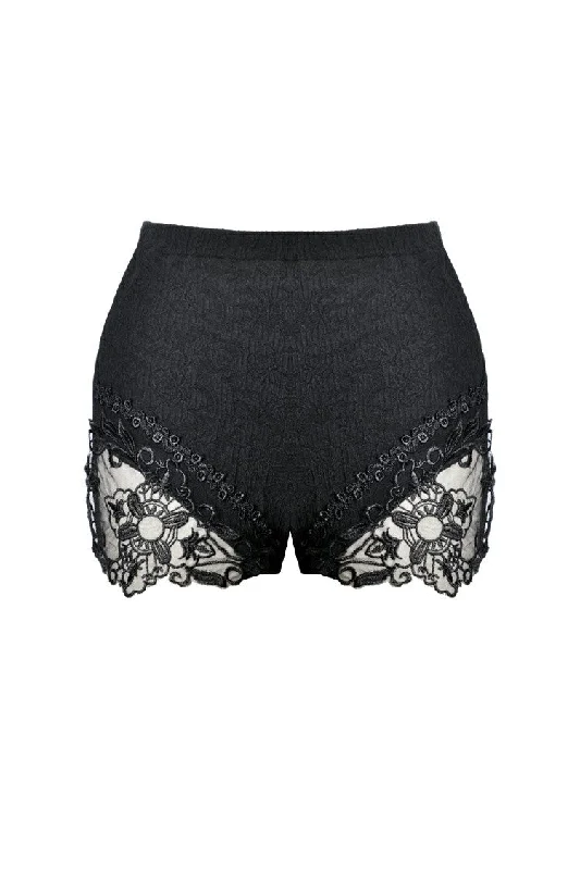 Gothic lace sides short leggings PW097