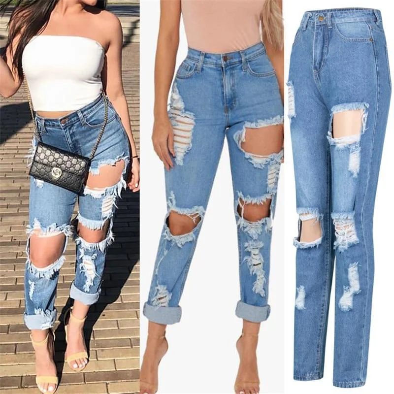 High Waist Jeans Pants For Women