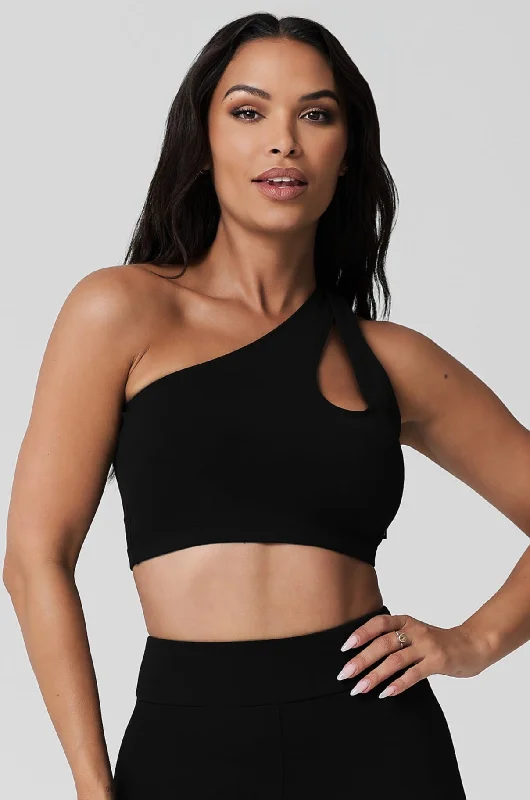 Black One Shoulder Bra