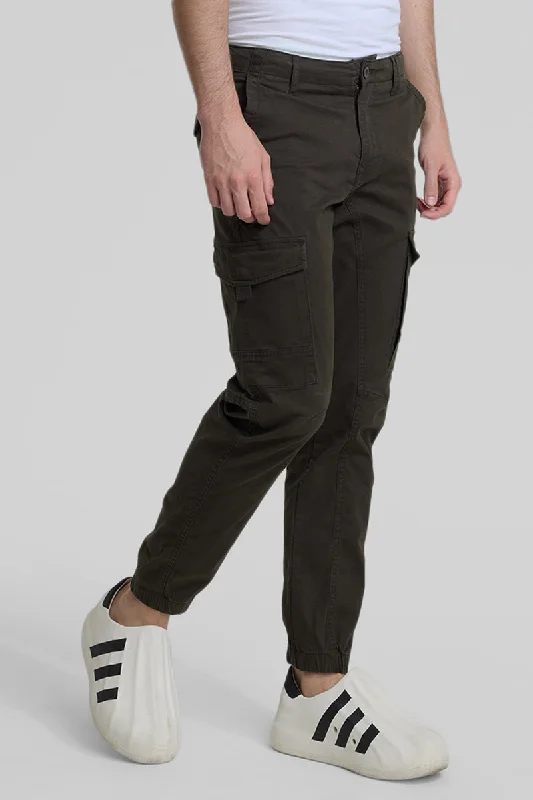 Olive Slim Fit Cargo Pants