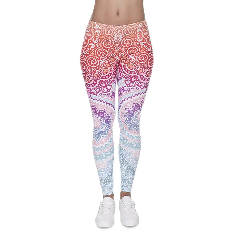 Ombre Mandala Yoga Leggings