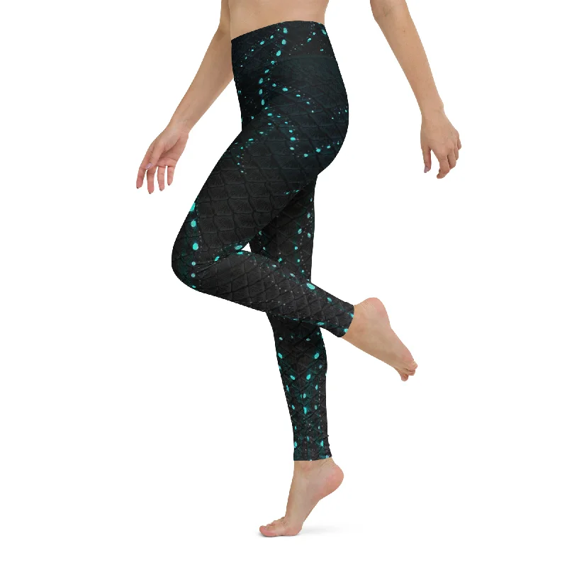 Twilight Tide High Waisted Leggings