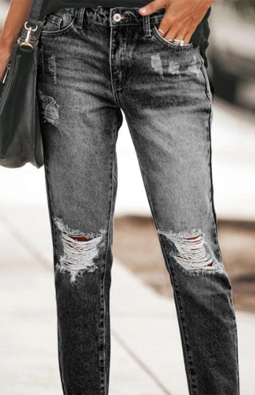 Women's Ripped Jeans Pants